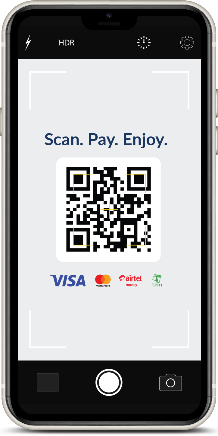 QR Code Scan to Pay Step 1