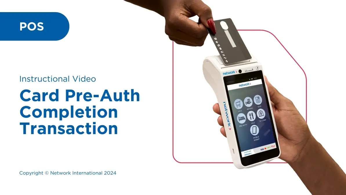 How to Complete Card Pre-Authorization on Network POS